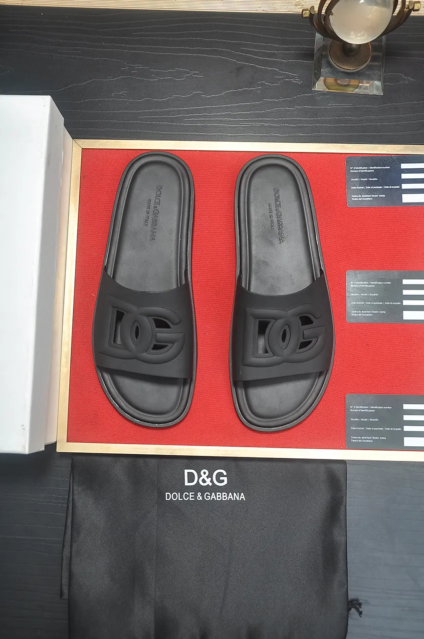 Men's shoes 💰280 [D&G] High-end quality Product trademark: DG "Dolce & Gabban*" slippers, Product material: Imported cowhide upper, original air cushion outsole, regular size: 38-45